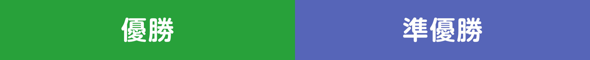 優勝・準優勝